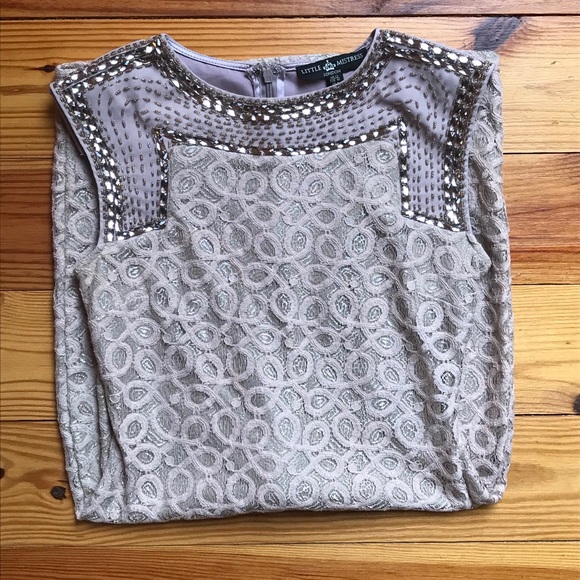 Little Mistress London Peach Beaded Dress, NWOT, S - Picture 14 of 15